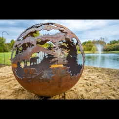 The Fire Pit Gallery 37 Inch Smokey Mountains Sphere Fire Pit