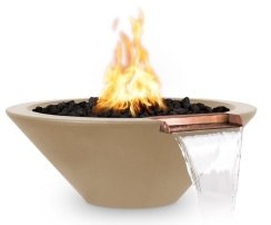 The Outdoor Plus 31 Inch Cazo GFRC Fire and Water Bowl