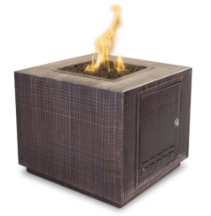 The Outdoor Plus 60 Inch Forma Hammered Copper Gas Fire Pit