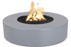 The Outdoor Plus 42 Inch Florence Copper Gas Fire Pit with Flame Sense