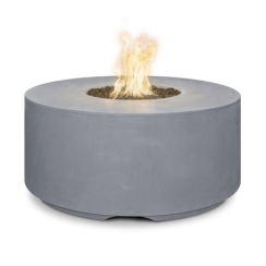The Outdoor Plus 46 Inch Florence Concrete Fire Pit - Push-Button Flame Sense System