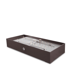The Outdoor Plus 48 Inch Astoria Powder Coat Steel Gas Fire Pit with Flame Sense