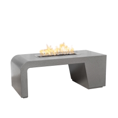 The Outdoor Plus 84 x 28 Inch Maywood Copper Gas Fire Pit - Match Lit