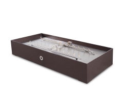 The Outdoor Plus 96 Inch Astoria Metal Gas Fire Pit with Flame Sense