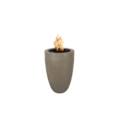 The Outdoor Plus Castillo Concrete Fire Pillar - Access Door - 12V Electronic Ignition