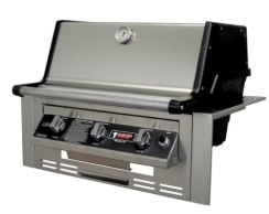 MHP Grills 27 Inch THRG2 Stainless Steel Built-In Hybrid Gas Grill Head with SearMagic Grids