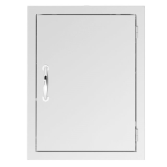 TrueFlame 20 x 27 Inch Stainless Steel Vertical Access Door with Masonry Frame Return