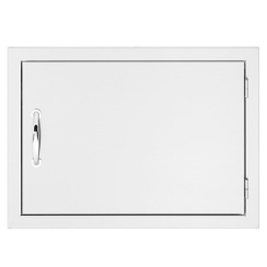TrueFlame 27 Inch Stainless Steel Horizontal Access Door with Masonry Frame Return
