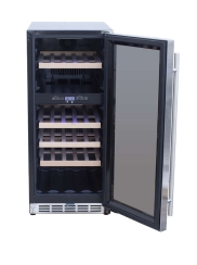 TrueFlame 15 Inch Dual Zone Outdoor Wine Cooler