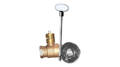 TrueFlame High-Capacity Straight Key Gas Valve Kit for Fire Pit Burners