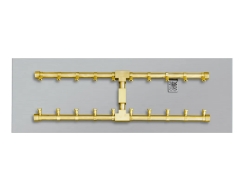 TrueFlame Pro Series Linear Flat Fire Pit Pan and H Burner Kit - TPSI