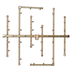 Warming Trends 36 Inch CROSSFIRE Brass Burner and Circle Plate