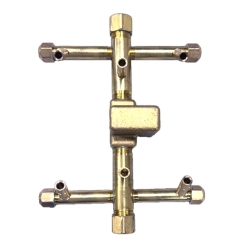 Warming Trends 18 Inch CROSSFIRE Brass Burner and Circle Plate - 60K BTU