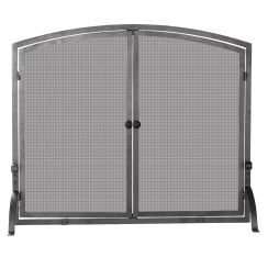 Uniflame Large Olde World Single Panel Fireplace Screen with Doors