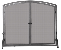 Uniflame Olde World Iron Fireplace Screen with Doors