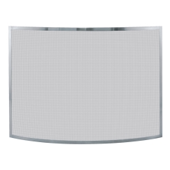 Uniflame Single Panel Curved Fireplace Screen
