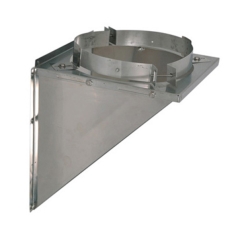 Ventis All-Fuel Chimney Galvanized Tee Support - For 5 Inch Inner Diameter