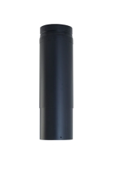 Ventis 4-Inch Inner Diameter Black Large Telescoping Direct Vent Pipe Section