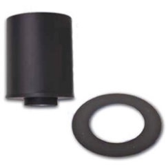Ventis All-Fuel Chimney 11 Inch Tall Black Round Ceiling Support - For 6 Inch Inner Diameter Ventis