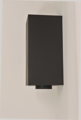 Ventis All-Fuel Chimney 11 Inch Tall Black Standard Square Ceiling Support - For 5 Inch Inner Diameter Ventis