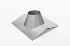 Ventis All-Fuel Chimney Galvalume 10/12 Pitch Custom Peak Non-Vented Flashing - 5 Inch Inner Diameter