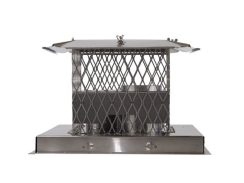 Ventis Direct Vent Pipe Stainless Steel 13 x 13 Terra Cotta Mount Co-Linear Cap - For 3 Inch Exhaust Ventis