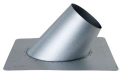 Ventis Direct Vent Pipe Aluminum 0/12 to 6/12 Pitch Flashing - For 4 Inch Inner Diameter Ventis
