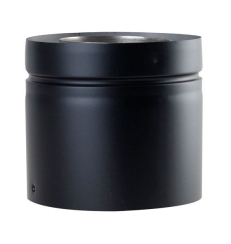 Ventis Direct Vent Pipe Black Universal Appliance Adapter - For 4 Inch Inner Diameter Ventis
