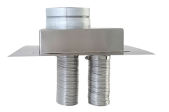 Ventis Direct Vent Pipe Co-Linear Top Termination - For 4 Inch Exhaust Ventis