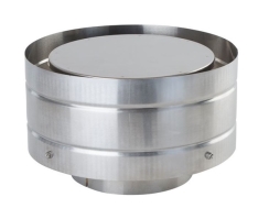 Ventis Direct Vent Pipe Stainless Steel Vertical Rain Cap - For 4 Inch Inner Diameter Ventis