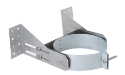 Ventis Direct Vent Pipe Stainless Steel Wall Support - For 4 Inch Inner Diameter Ventis