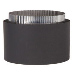 Ventis Double-Wall Black Stove Pipe Stove Adapter - For 6 Inch Inner Diameter Ventis
