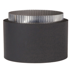 Ventis Double-Wall Black Stove Pipe Stove Adapter - For 7 Inch Inner Diameter Ventis