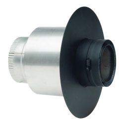 Ventis Pellet Vent Pipe 3-Inch to 6-Inch Masonry Adapter - For 3 Inch Inner Diameter Ventis