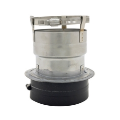 Ventis Pellet Vent Pipe Adapter to 4-Inch Diameter Flex - For 4 Inch Inner Diameter Ventis