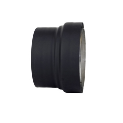 Ventis Single-Wall Black Stove Pipe 6-Inch Double-Wall Adapter - For 6 Inch Inner Diameter Ventis