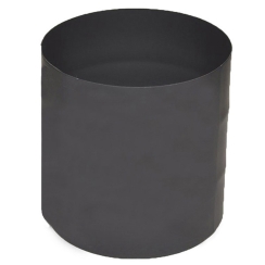 Ventis Single-Wall Black Stove Pipe Male To Male Adapter - For 6 Inch Inner Diameter Ventis