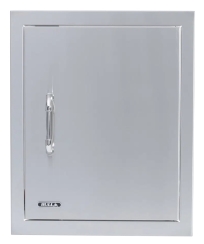 Bull Outdoors 18 Inch Vented Dual-Lined Stainless Steel Vertical Outdoor Kitchen Door
