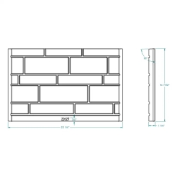 Ventis Back Refractory for HE350 Fireplaces