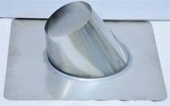 Ventis Pellet Vent Pipe 7/12 to 12/12 Roof Flashing - For 3 Inch Inner Diameter Ventis