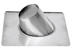 Ventis Pellet Vent Pipe Flat Roof Flashing - For 4 Inch Inner Diameter Ventis