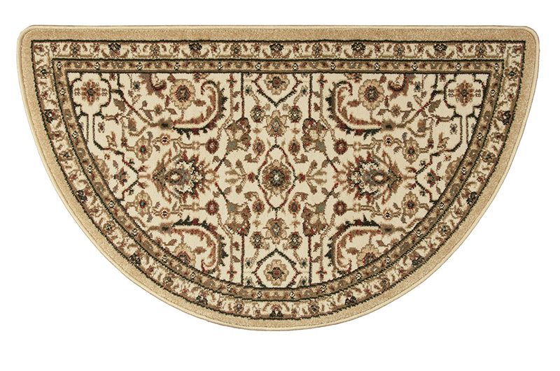 Goods of the Woods Regal Gold Oriental Half Round Olefin Hearth Rug