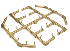 Warming Trends 42 Inch Crossfire Circular Fire Pit Kit with Flex Line - 360 - 000 BTU