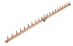 Warming Trends 50 x 10 Inch Crossfire Linear Brass Fire Pit Kit with Flex Line - 210 - 000 BTU