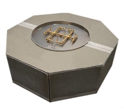 Warming Trends 42 x 18 Inch Crossfire Octagonal Brass Burner Ready-To-Finish Kit