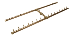 Warming Trends 62 x 25 Inch Crossfire H-Style Fire Pit Kit with Flex Line - 340 - 000 BTU