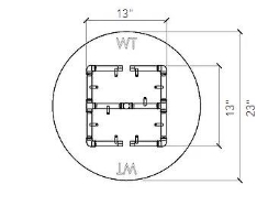 Warming Trends Universal Paver Kit For 23 - 25 Inch Circular Opening
