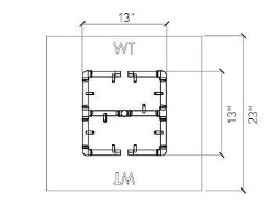 Warming Trends Universal Paver Kit For 23 - 25 Inch Square Opening