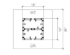 Warming Trends Universal Paver Kit For 26 - 28 Inch Square Opening