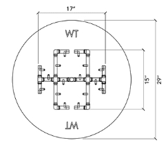 Warming Trends Universal Paver Kit for 29 to 31 Inch Circular Openings